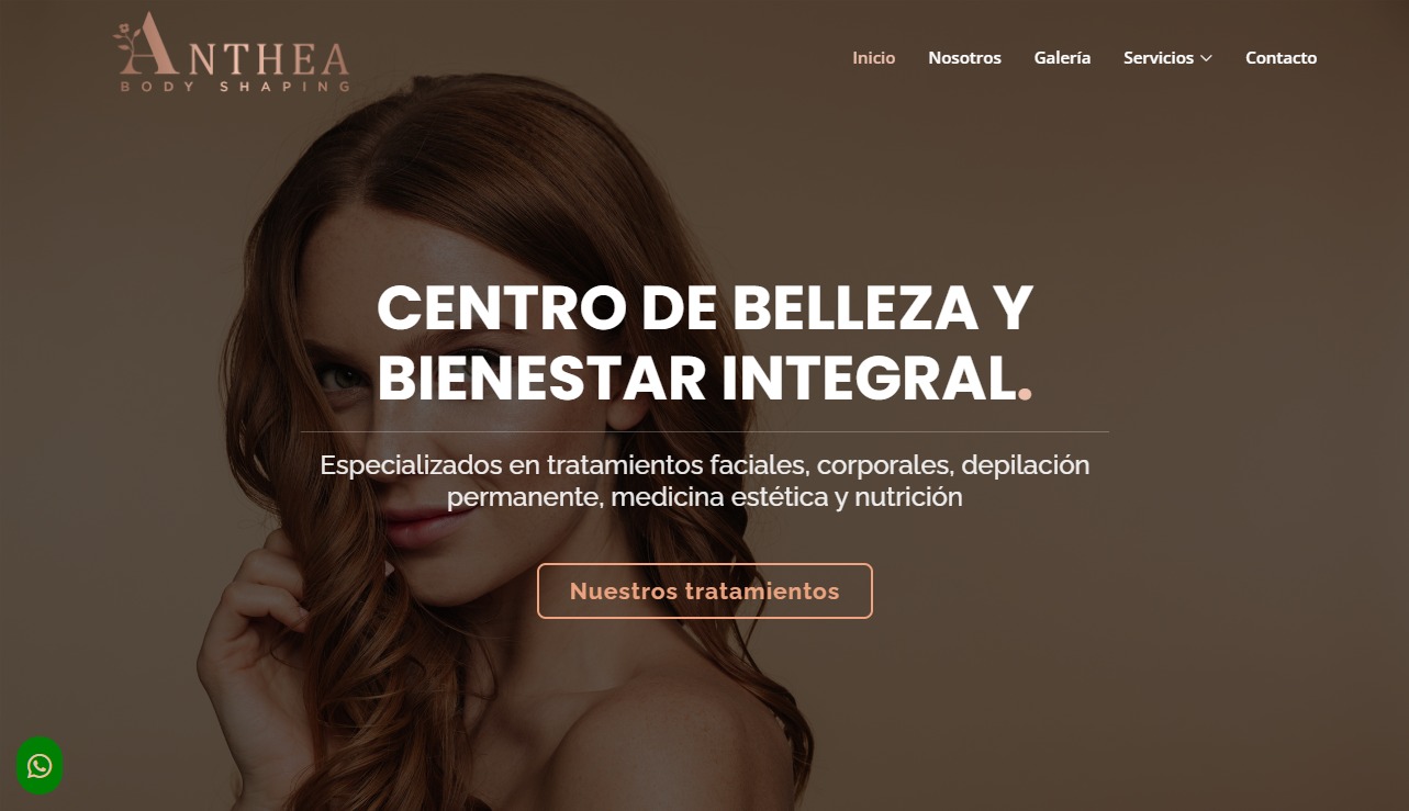 Sitio web Anthea