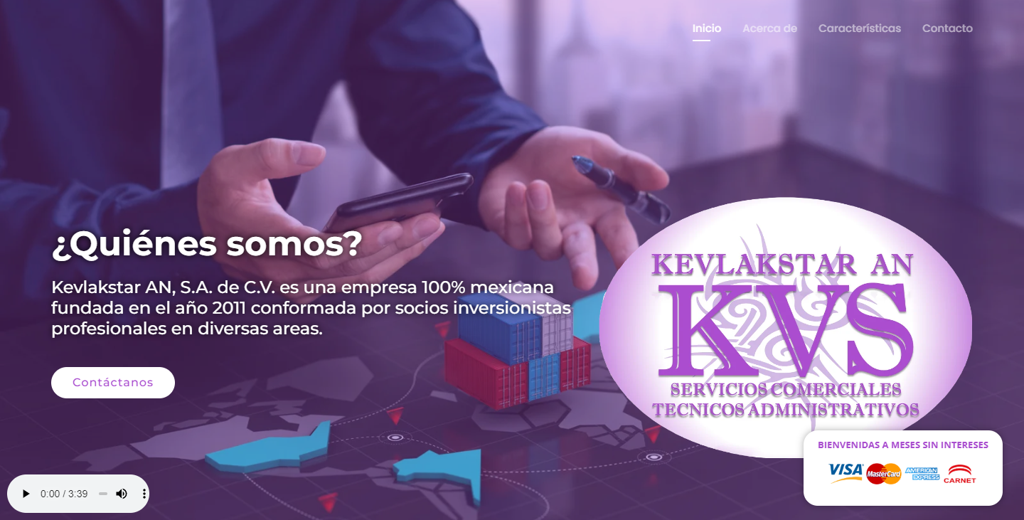 Sitio web Kevlaskstar AN