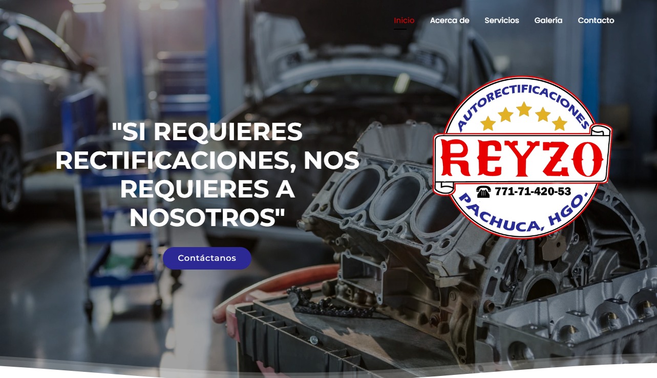 Sitio web Rectificaciones REYZO