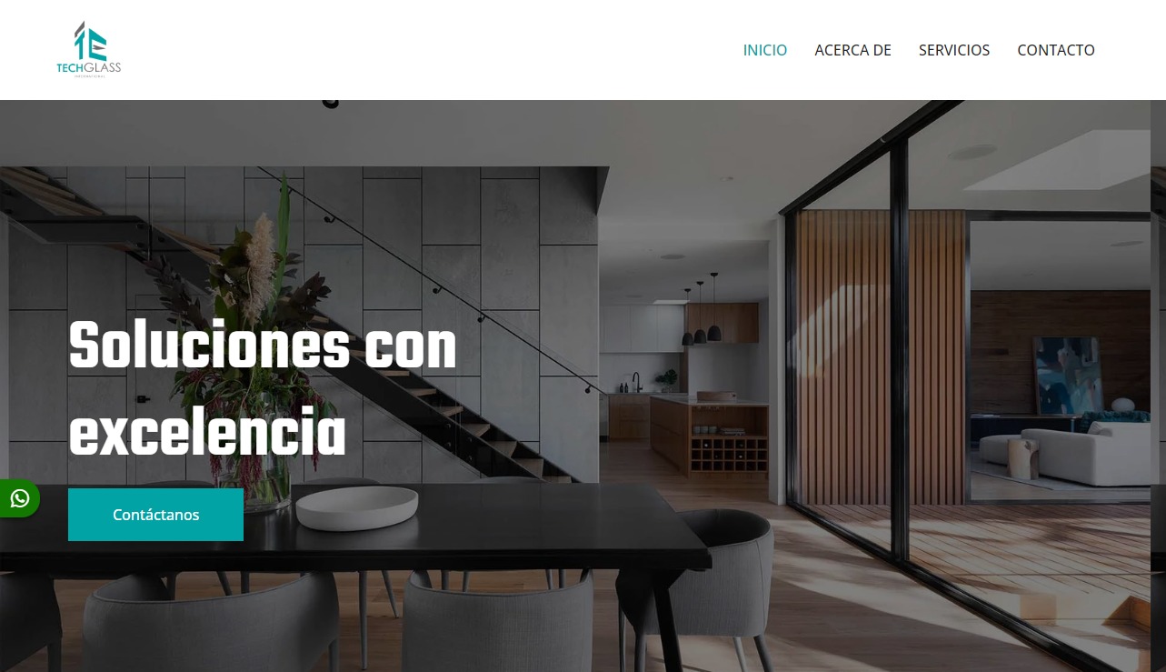 Sitio web Tech Glass